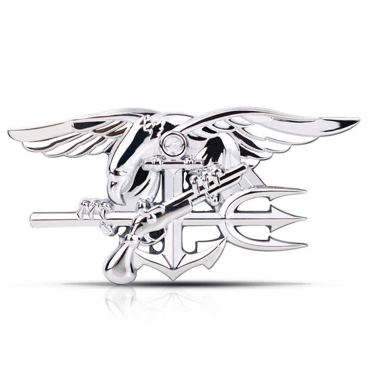 Adhesivo metálico para coche con la insignia del tridente de los Navy Seals