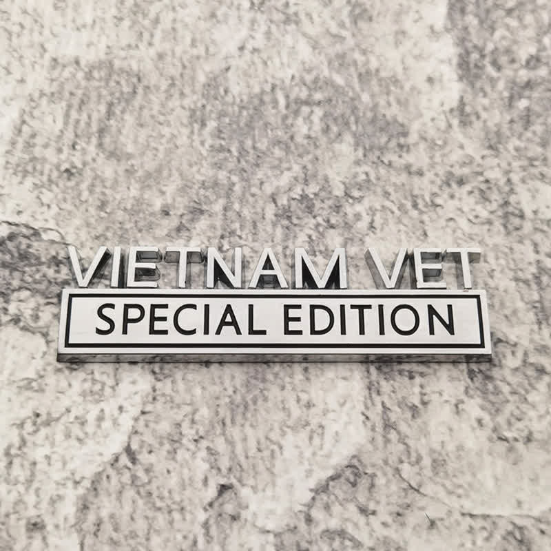 Pegatina de metal para coche con la edición de veteranos de Vietnam