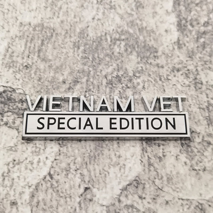 Pegatina de metal para coche con la edición de veteranos de Vietnam