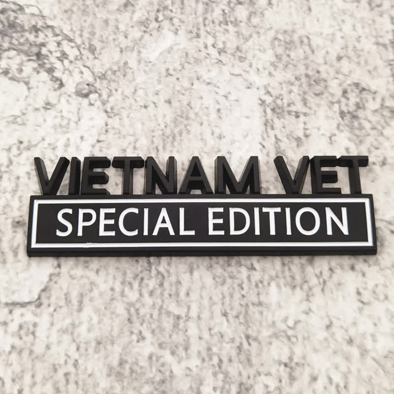 Pegatina de metal para coche con la edición de veteranos de Vietnam