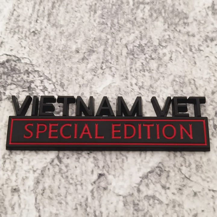 Pegatina de metal para coche con la edición de veteranos de Vietnam