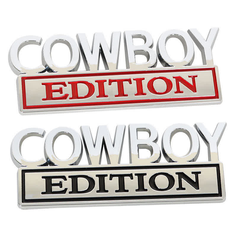 Emblema adhesivo para coche con diseño de ABS de la edición Cowboy.