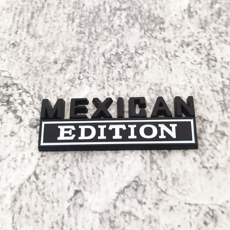 EDICIÓN MEXICANA Adhesivo metálico para coche