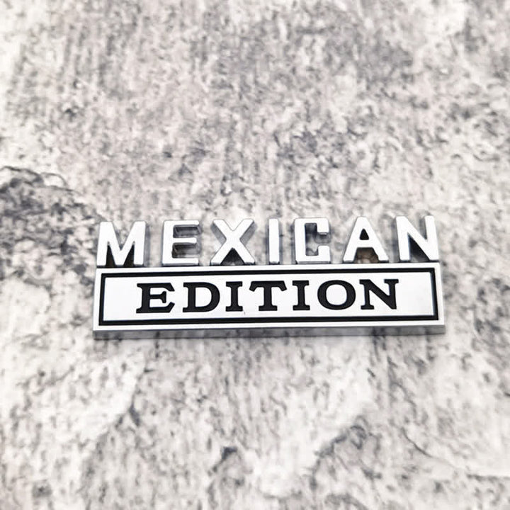 EDICIÓN MEXICANA Adhesivo metálico para coche