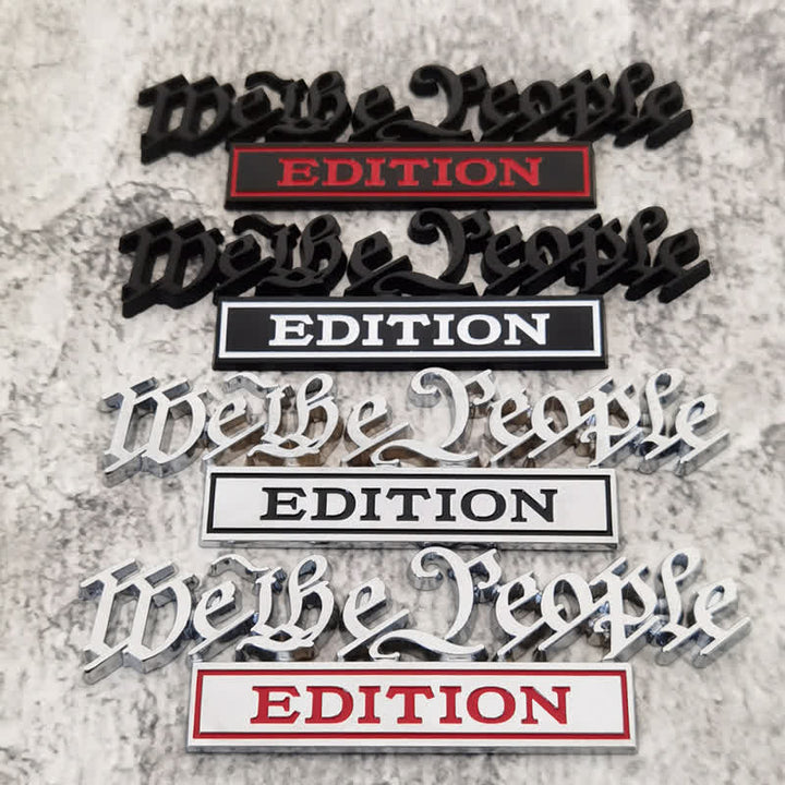 Insignia adhesiva de metal para coche EDICIÓN We The People