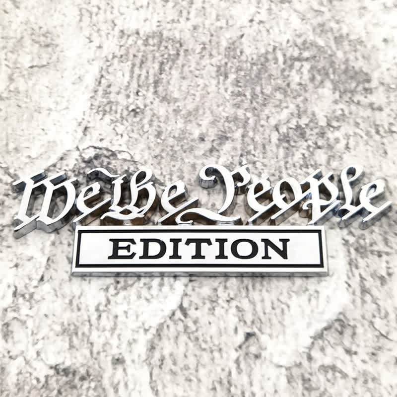 Insignia adhesiva de metal para coche EDICIÓN We The People