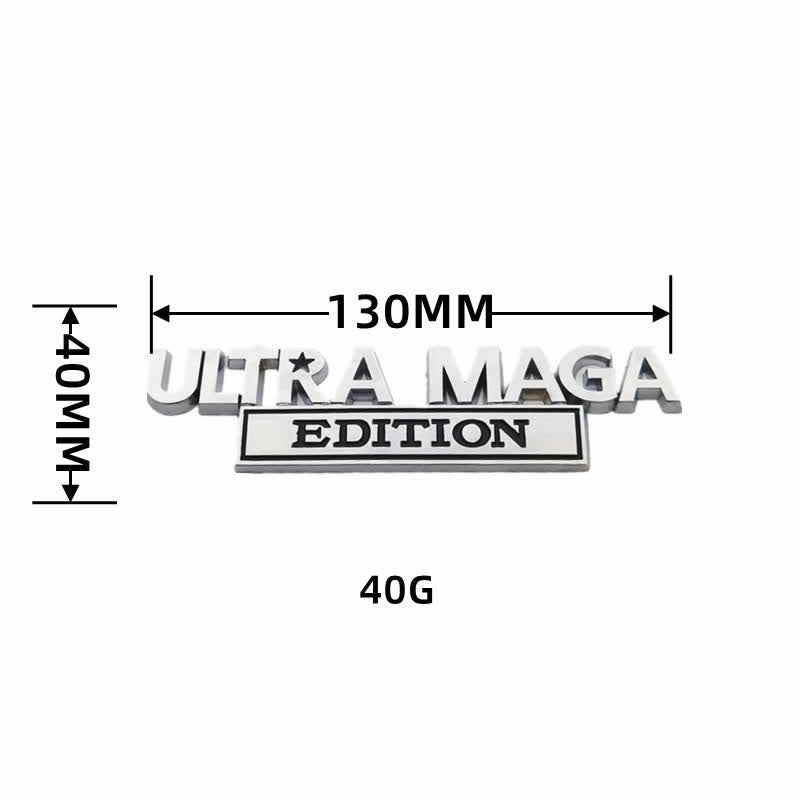 Pegatina de metal para coche EDICIÓN ULTRA MAGA