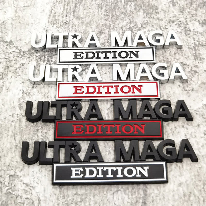 Pegatina de metal para coche EDICIÓN ULTRA MAGA