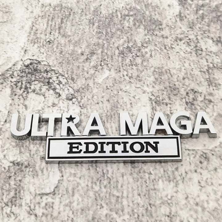 Pegatina de metal para coche EDICIÓN ULTRA MAGA
