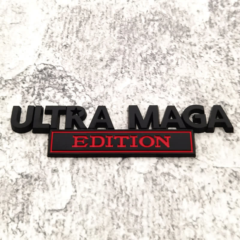 Pegatina de metal para coche EDICIÓN ULTRA MAGA