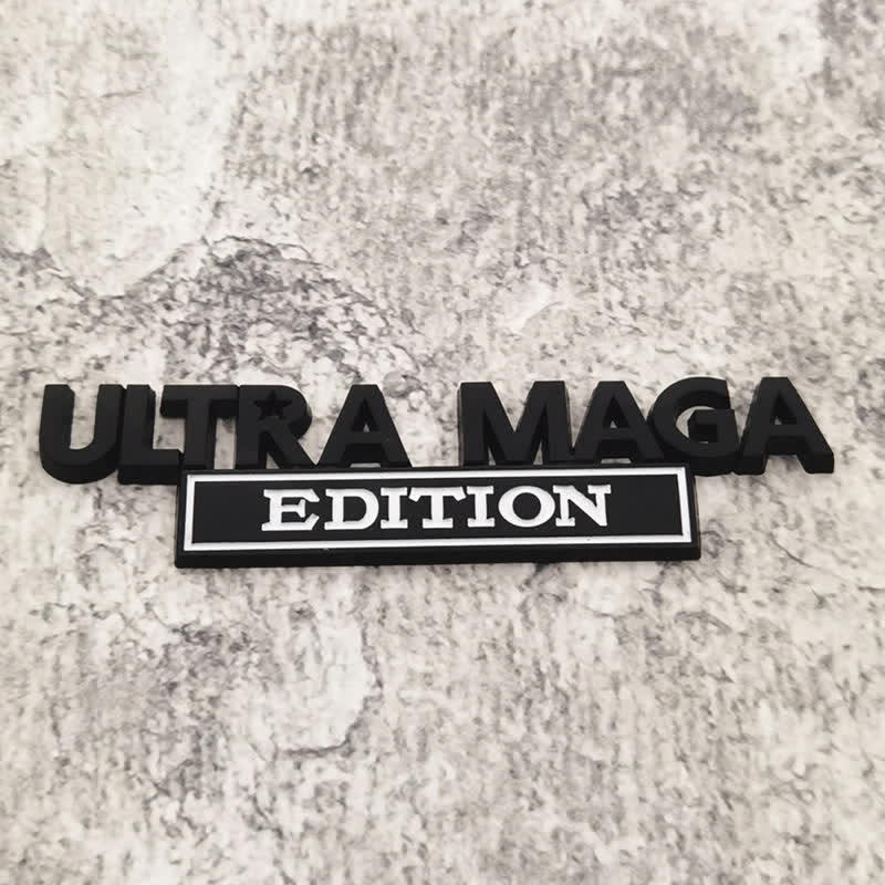 Pegatina de metal para coche EDICIÓN ULTRA MAGA