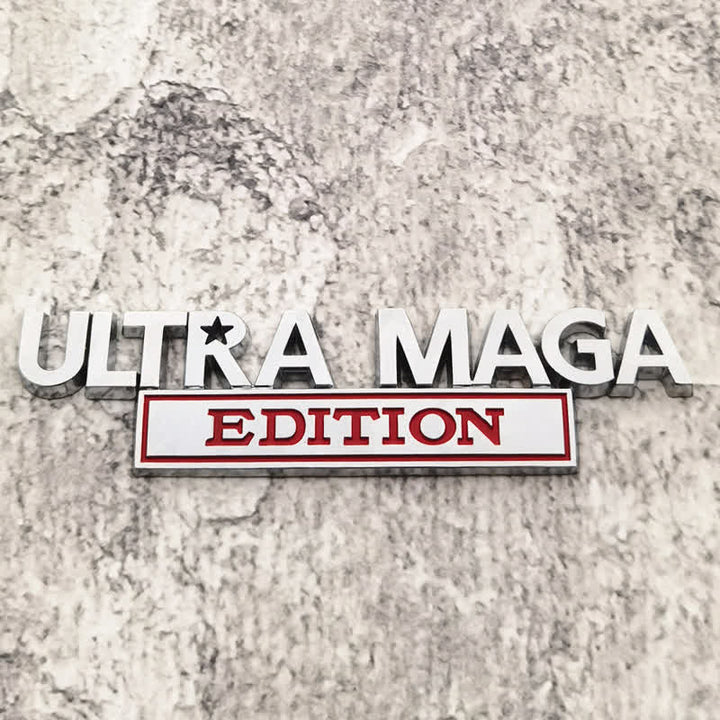 Pegatina de metal para coche EDICIÓN ULTRA MAGA