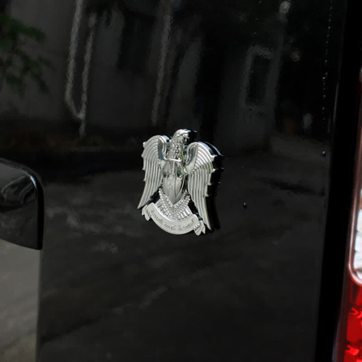 Pegatina de metal para coche con tótem de águila y halcón