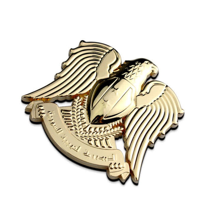 Pegatina de metal para coche con tótem de águila y halcón