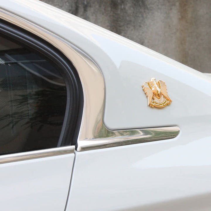 Pegatina de metal para coche con tótem de águila y halcón