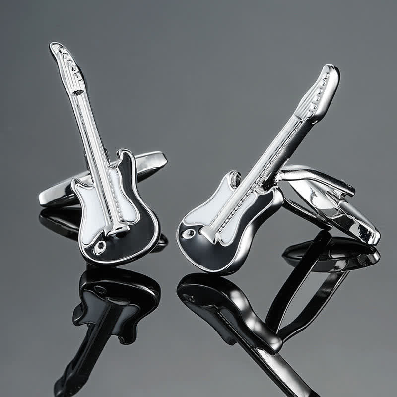Gemelos con notas musicales de instrumentos musicales para hombre