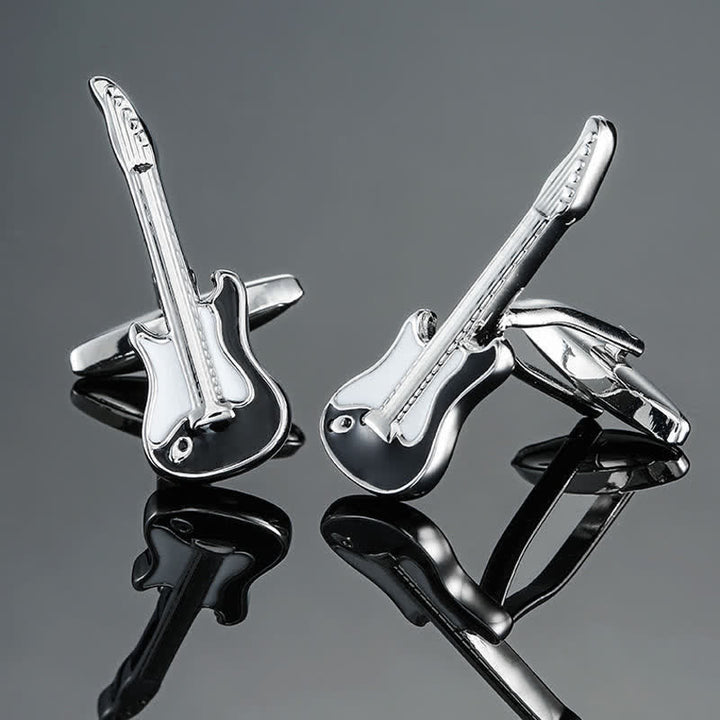 Gemelos con notas musicales de instrumentos musicales para hombre