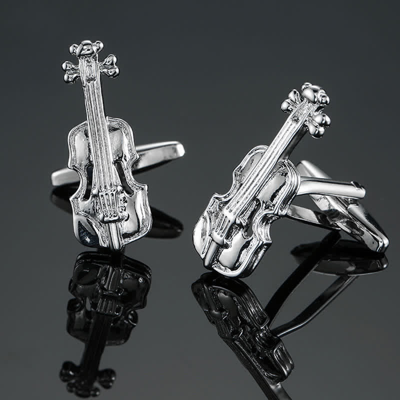 Gemelos con notas musicales de instrumentos musicales para hombre