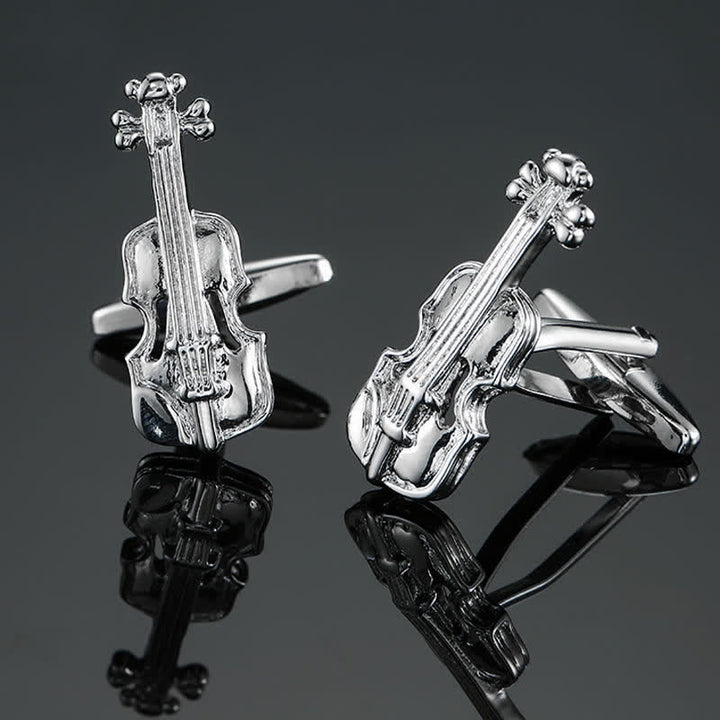 Gemelos con notas musicales de instrumentos musicales para hombre