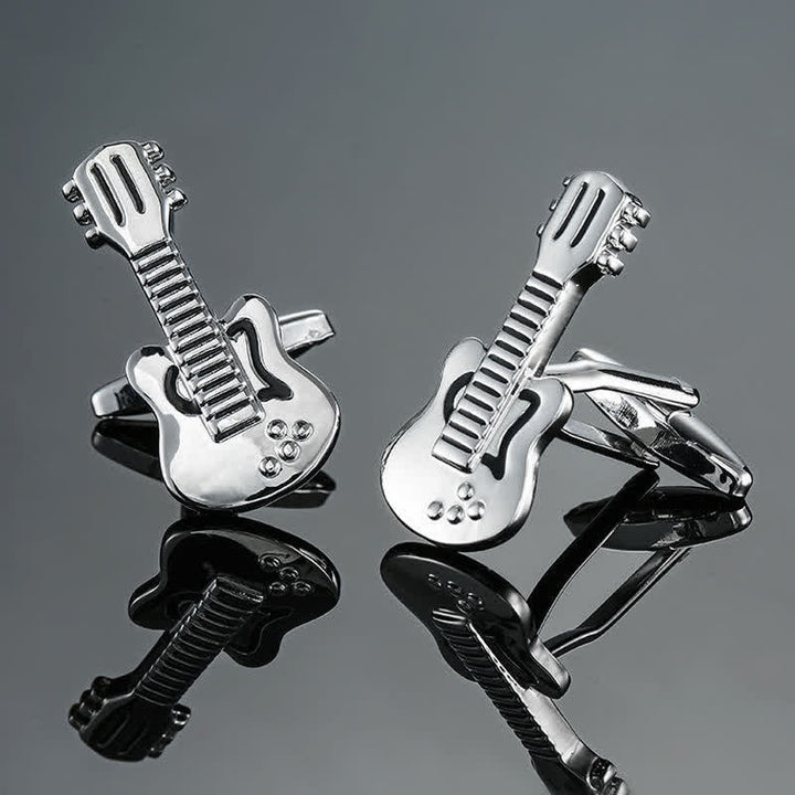 Gemelos con notas musicales de instrumentos musicales para hombre