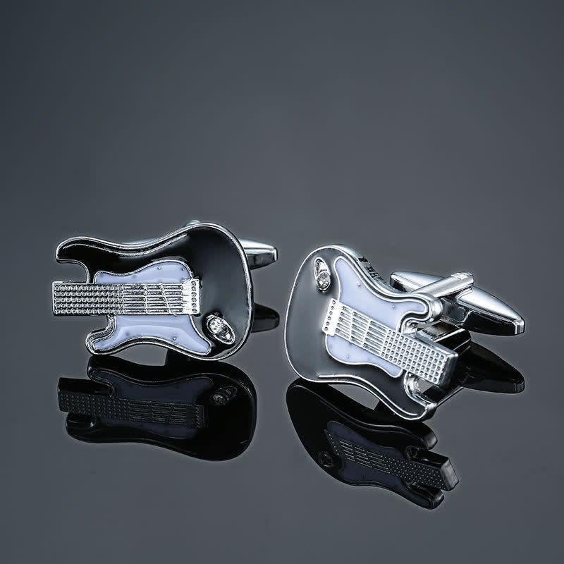 Gemelos con notas musicales de instrumentos musicales para hombre