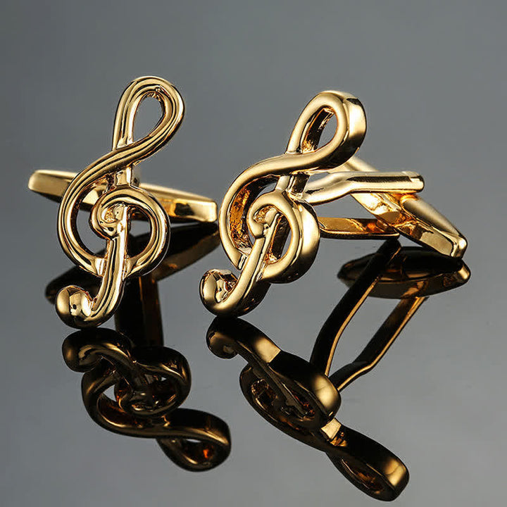 Gemelos con notas musicales de instrumentos musicales para hombre