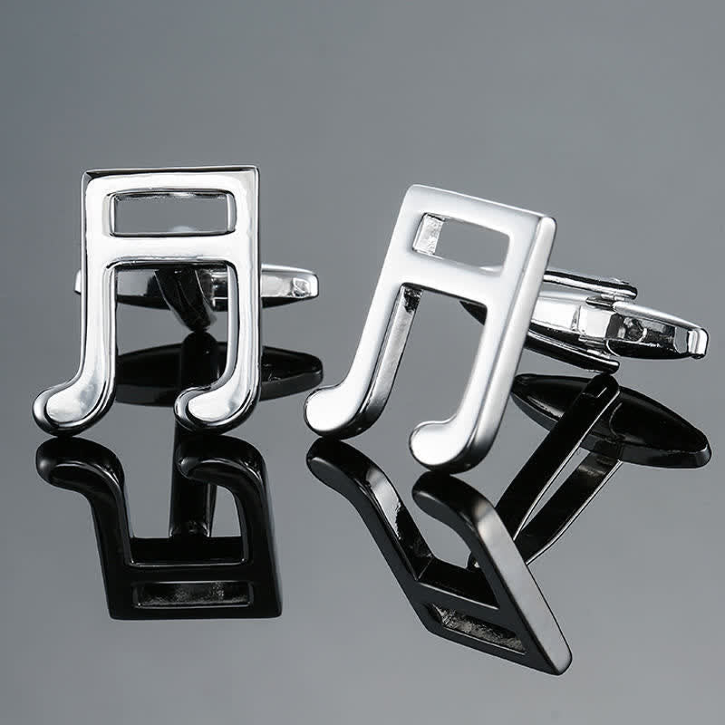 Gemelos con notas musicales de instrumentos musicales para hombre