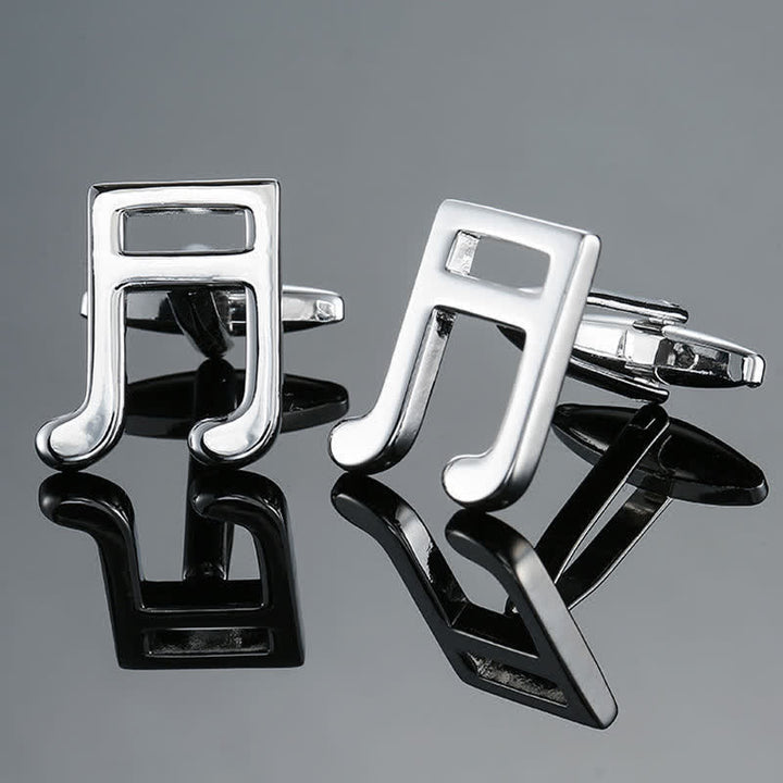 Gemelos con notas musicales de instrumentos musicales para hombre