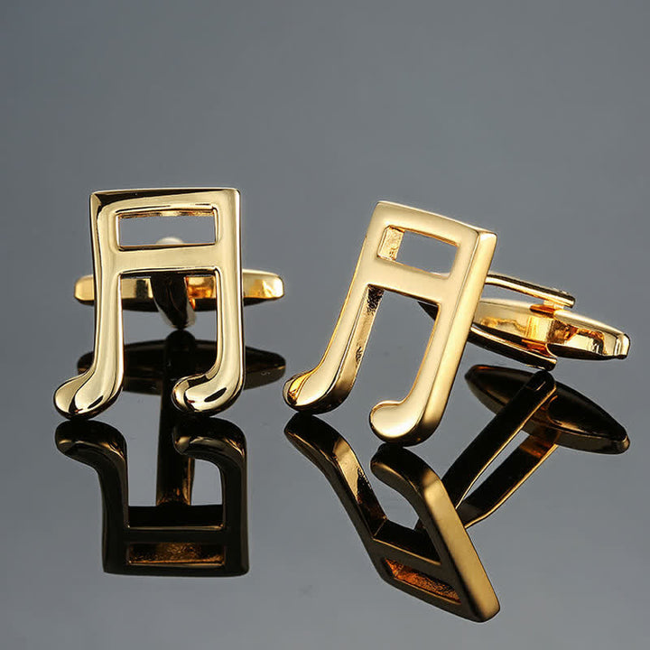 Gemelos con notas musicales de instrumentos musicales para hombre