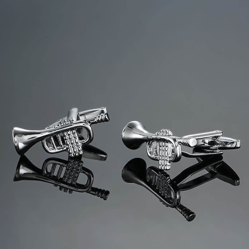 Gemelos con notas musicales de instrumentos musicales para hombre