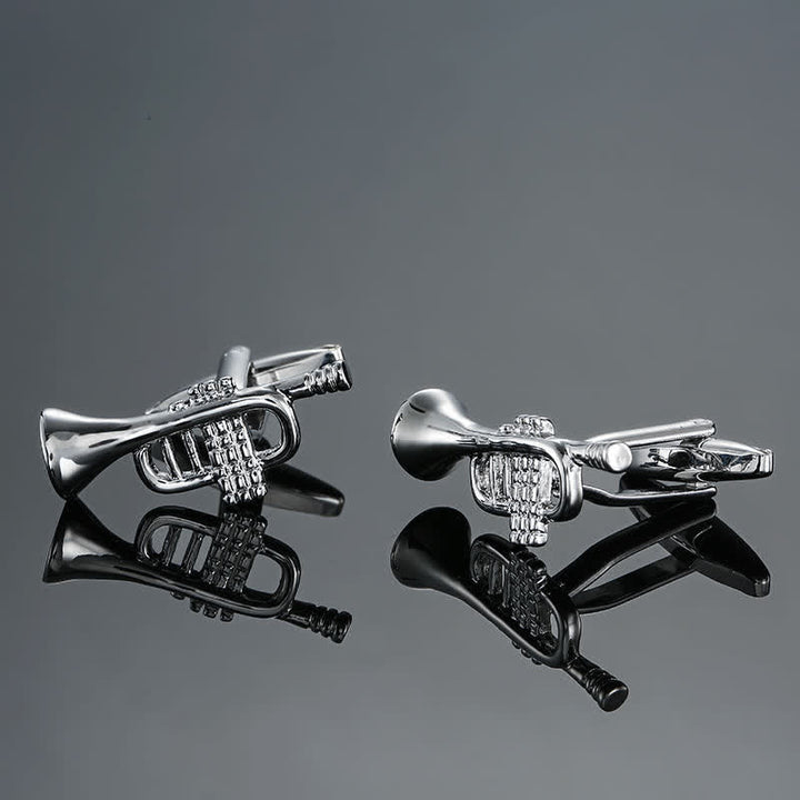 Gemelos con notas musicales de instrumentos musicales para hombre