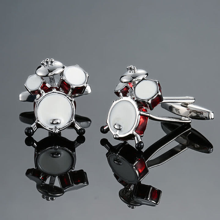 Gemelos con notas musicales de instrumentos musicales para hombre