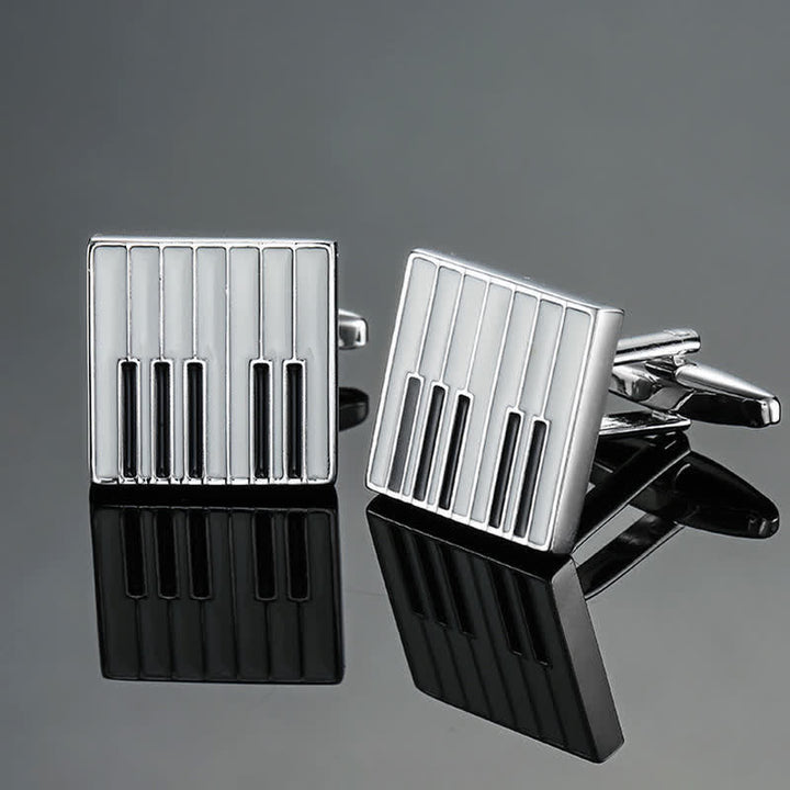 Gemelos con notas musicales de instrumentos musicales para hombre