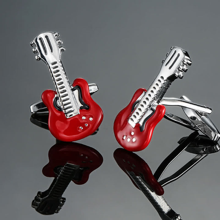 Gemelos con notas musicales de instrumentos musicales para hombre