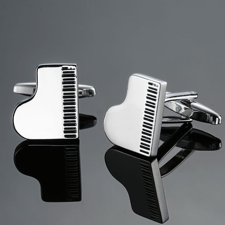 Gemelos con notas musicales de instrumentos musicales para hombre