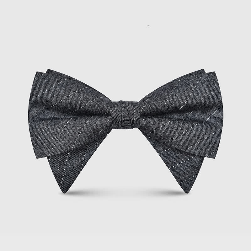 Pajarita clásica grande y elegante con punta extragrande para hombre