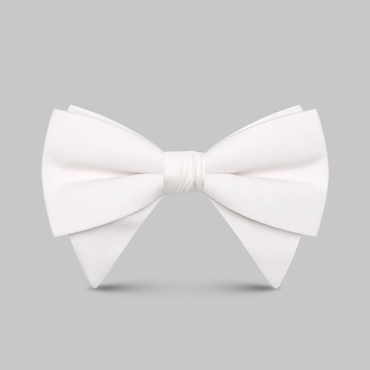 Pajarita clásica grande y elegante con punta extragrande para hombre
