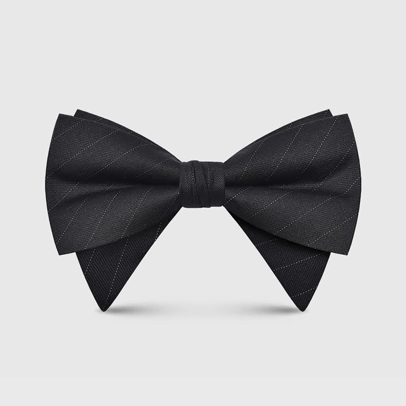 Pajarita clásica grande y elegante con punta extragrande para hombre