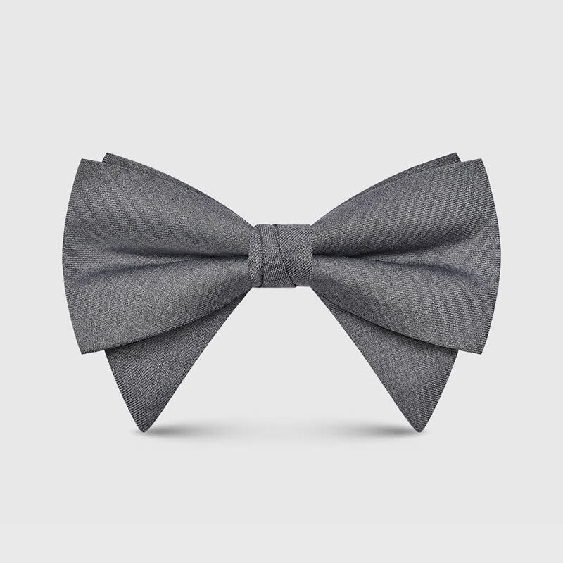 Pajarita clásica grande y elegante con punta extragrande para hombre