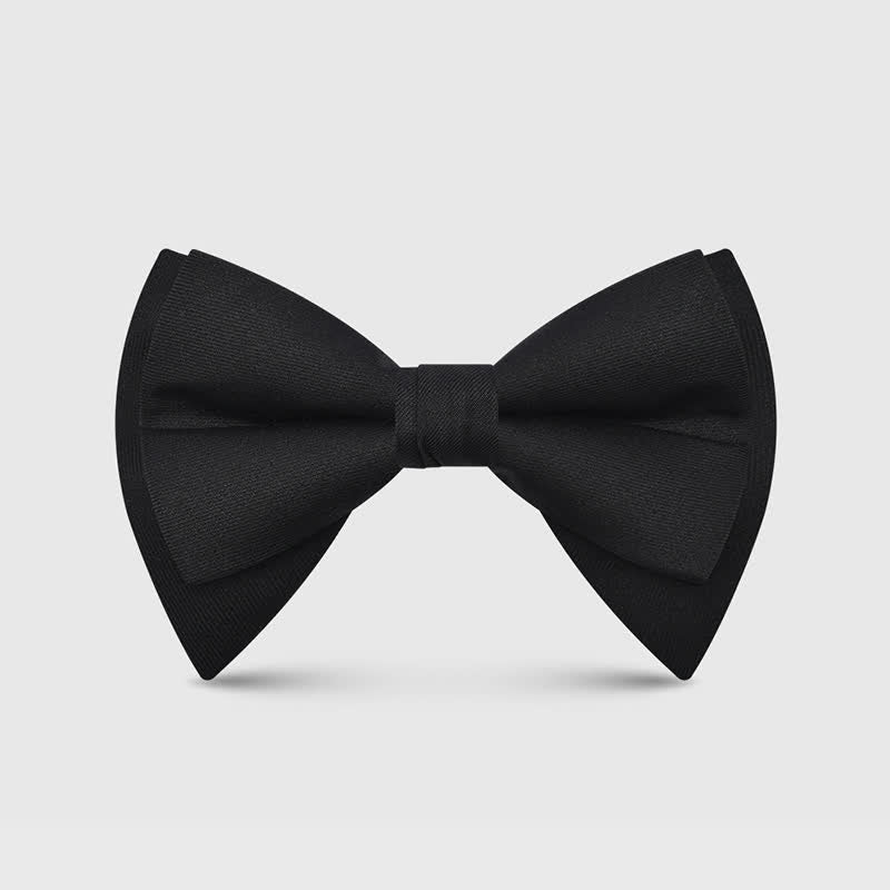 Pajarita clásica grande y elegante con punta extragrande para hombre