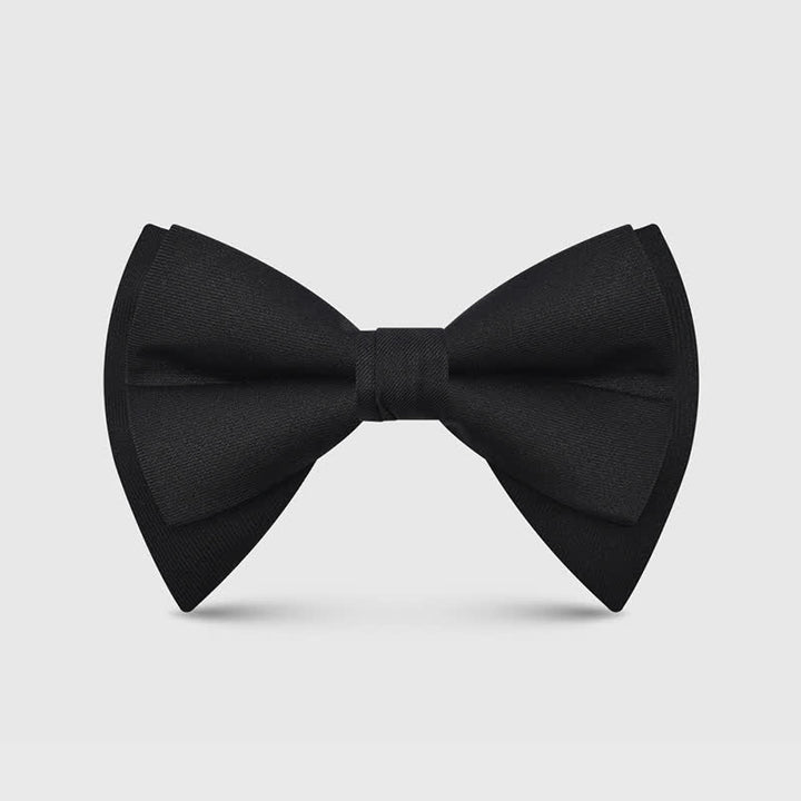 Pajarita clásica grande y elegante con punta extragrande para hombre