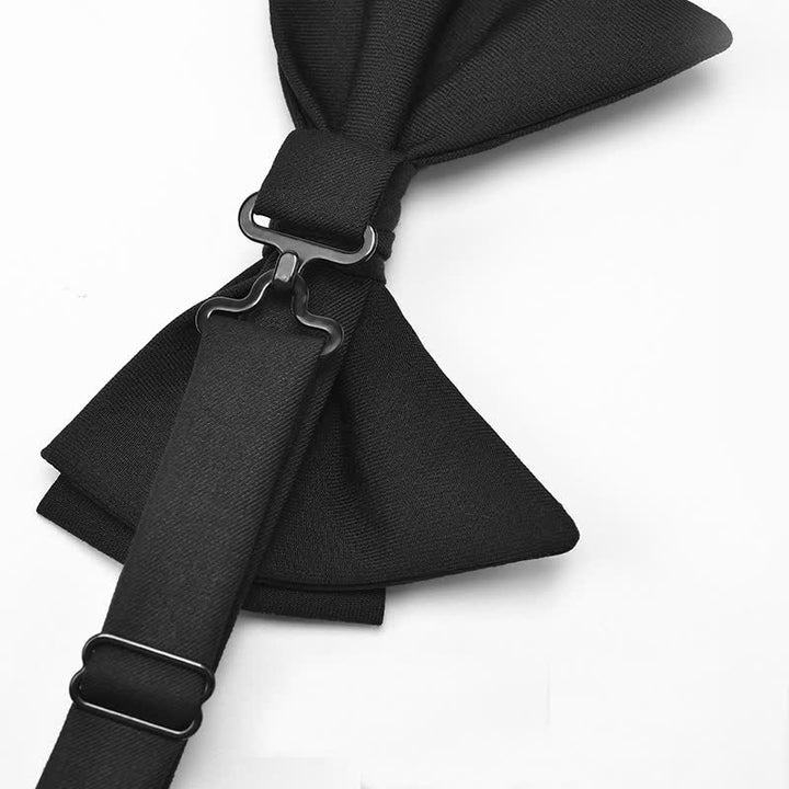 Pajarita clásica grande y elegante con punta extragrande para hombre