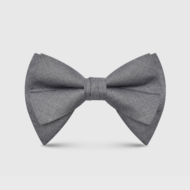 Pajarita clásica grande y elegante con punta extragrande para hombre