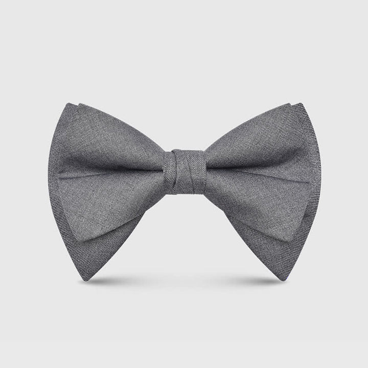 Pajarita clásica grande y elegante con punta extragrande para hombre