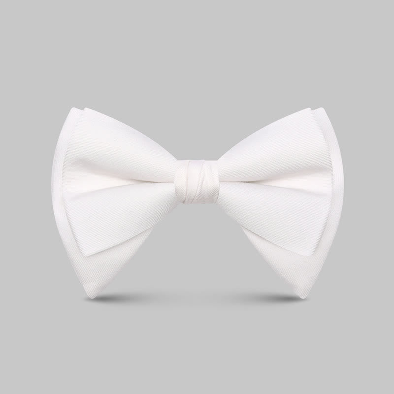 Pajarita clásica grande y elegante con punta extragrande para hombre
