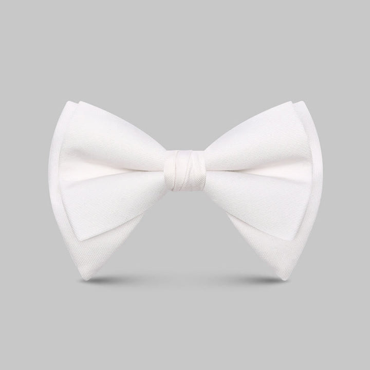 Pajarita clásica grande y elegante con punta extragrande para hombre
