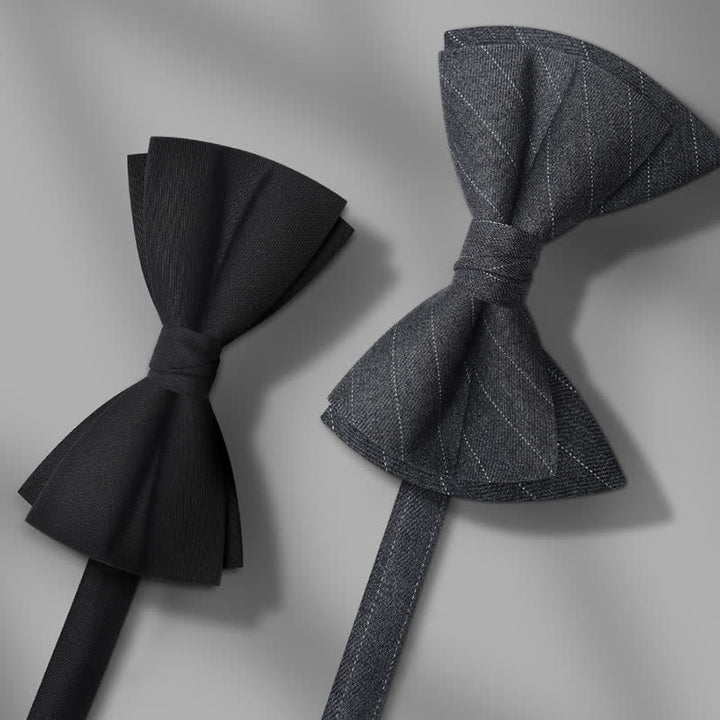 Pajarita clásica grande y elegante con punta extragrande para hombre