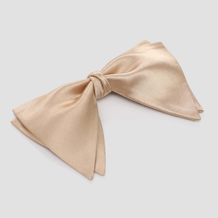 Pajarita de boda elegante de gran tamaño con punta para hombre