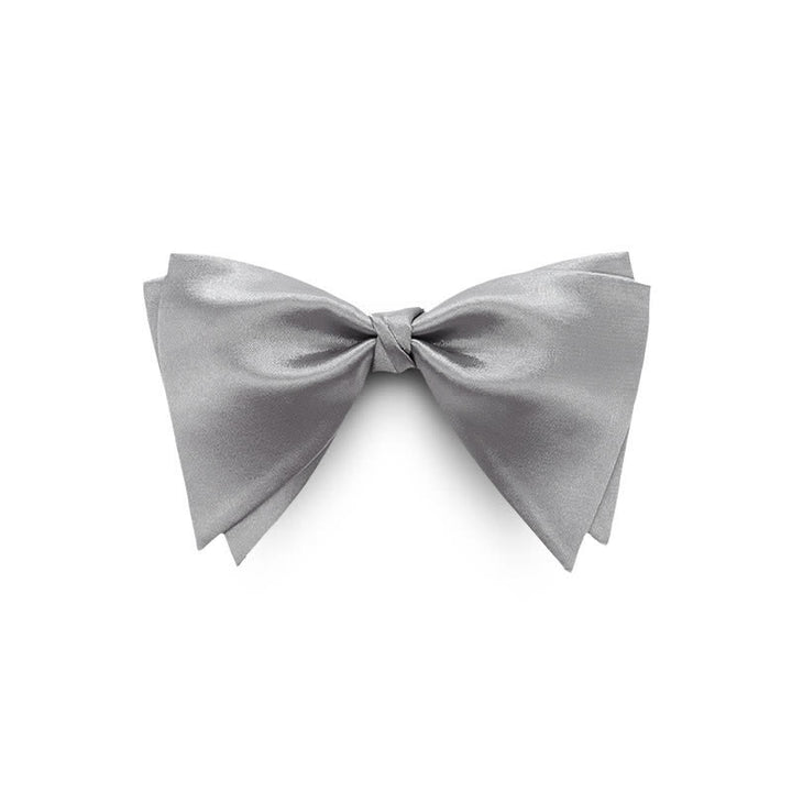 Pajarita de boda elegante de gran tamaño con punta para hombre