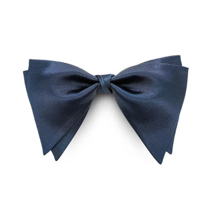 Pajarita de boda elegante de gran tamaño con punta para hombre